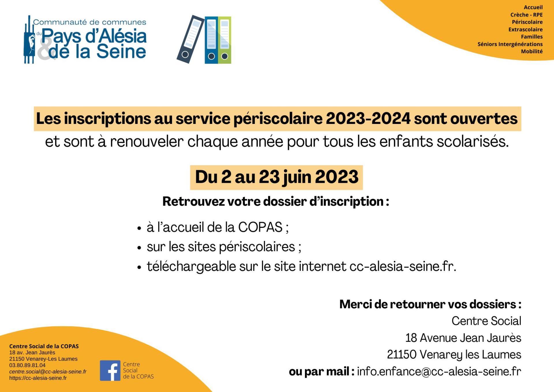affiche de la copas pour inscription 2023 2024